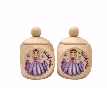 Milchzahndose Prinzessin 4 x 4 cm - CreativMade 