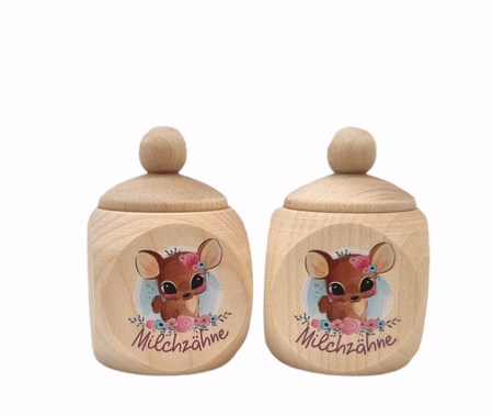 Milchzahndose Reh 4 x 4 cm - CreativMade 