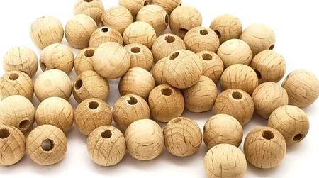 Holz Perlen Hellnatur 10 mm 500 Stück - CreativMade 