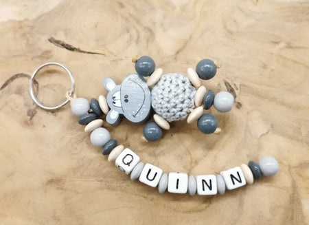 Schlüsselanhänger mit Namen Hippo - CreativMade 