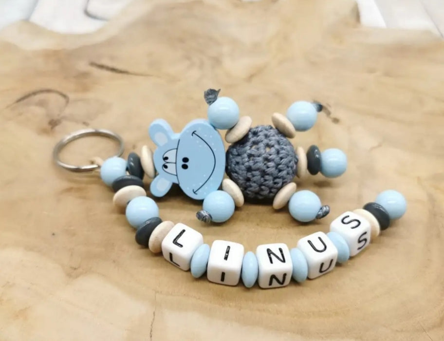 Schlüsselanhänger mit Namen Hippo - CreativMade 