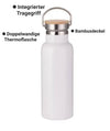 Personalisierte Thermosflasche Happy Camper mit Name Trinkflasche Thermoskanne - CreativMade 