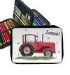 Federmäppchen mit Name Traktor Junge personalisiert - CreativMade 