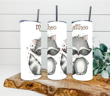 Trinkbecher mit Deckel personalisiert & Strohhalm to go Becher - CreativMade 