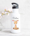 Personalisierte Trinkflasche Kinder mit Name Giraffe - CreativMade 