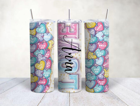 Personalisierter Trinkbecher mit Name & Strohhalm Love to go Becher - CreativMade 