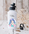 Kinder Trinkflasche mit Name Meerjungfrau Mädchen - CreativMade 
