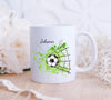 Tasse mit Name Fußball Grün Emaillie oder Keramik - CreativMade 
