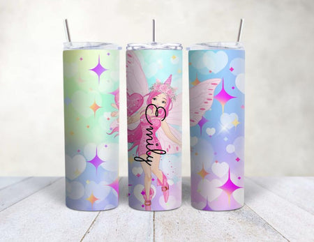 Personalisierter Trinkbecher mit Name & Strohhalm Meerjungfrau to go Becher - CreativMade 