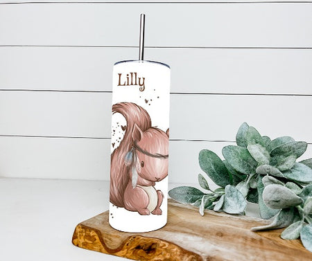 Trinkbecher mit Deckel & Strohhalm Eichhörnchen to go Becher - CreativMade 