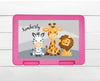 personalisierte Brotdose mit Namen Safari Tiere - CreativMade 