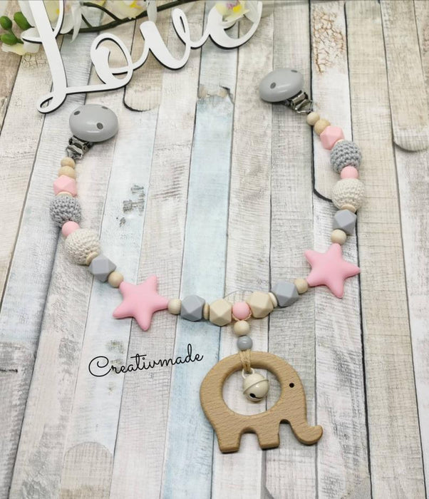 Kinderwagenkette ohne Name Junge & Mädchen Farbwahl - CreativMade 