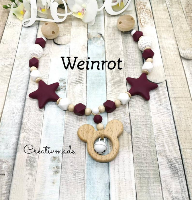 Kinderwagenkette ohne Name Junge & Mädchen Farbwahl - CreativMade 