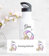 Trinkflasche mit Name Kinder Meerjungfrau Mädchen - CreativMade 